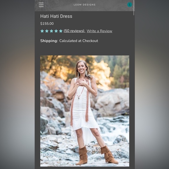 Leom Designs White Hati Hati Dress - Picture 4 of 5